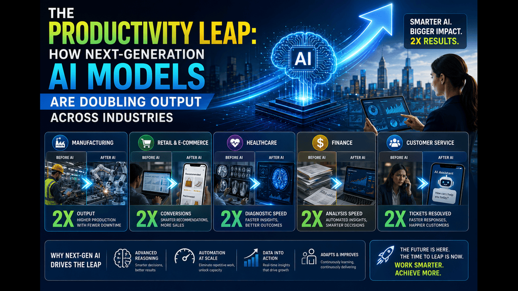 The Productivity Leap: How Next-Generation AI Models Are Doubling Output Across Industries