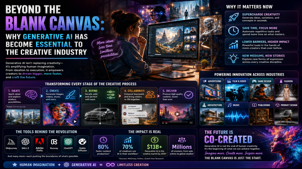 Beyond the Blank Canvas: Why Generative AI Has Become Essential to the Creative Industry