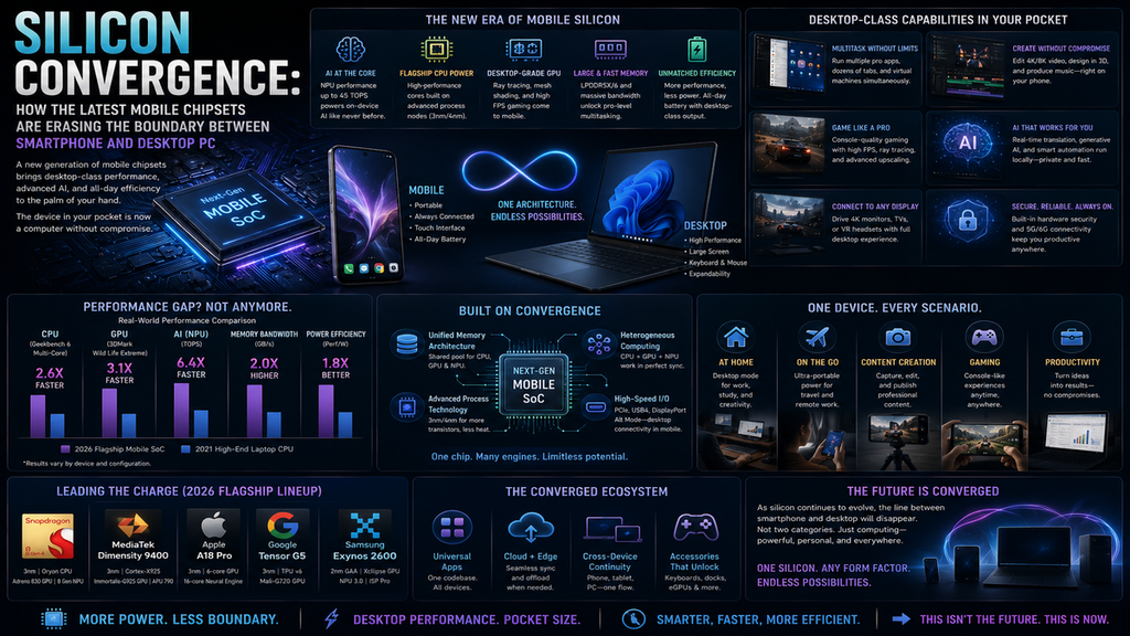 Silicon Convergence: How the Latest Mobile Chipsets Are Erasing the Boundary Between Smartphone and Desktop PC