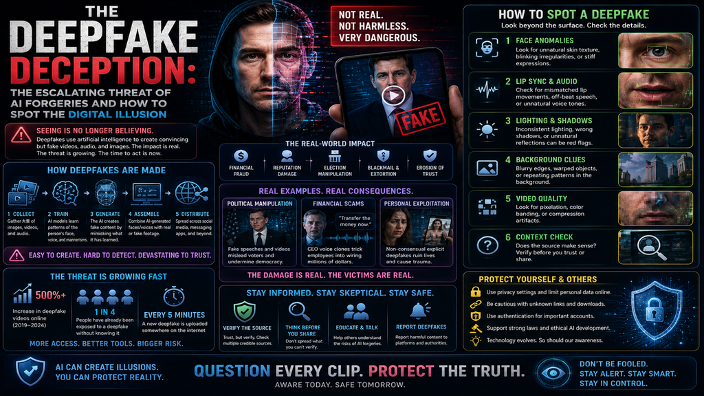 The Deepfake Deception: The Escalating Threat of AI Forgeries and How to Spot the Digital Illusion