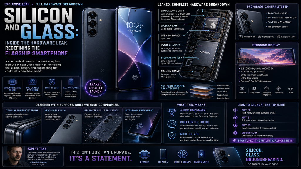 Silicon and Glass: Inside the Hardware Leak Redefining the Flagship Smartphone