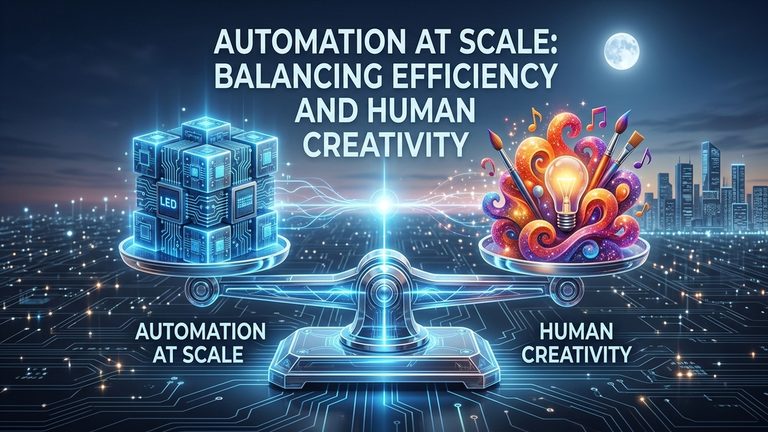 Automation at scale: Balancing Efficiency and Human Creativity